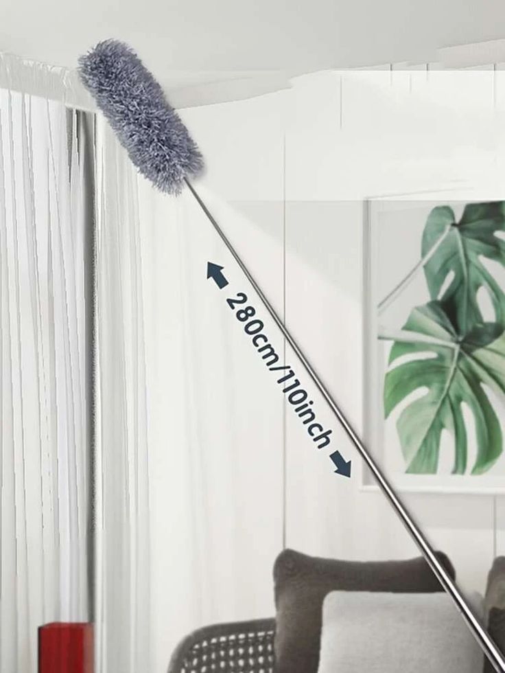 Extendable Microfiber Duster for Home & Car – Washable, Reusable, Telescopic Handle