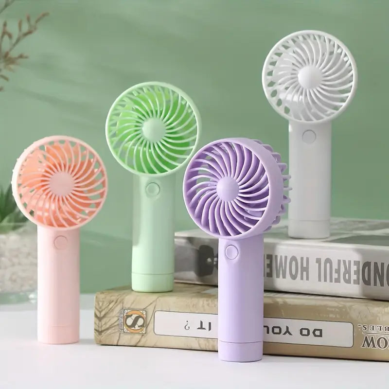 Cute Mini Fan Portable Handheld Fan Lightweight Handy Fan Pocket Low Noise Small Electric Fan for Student Gift Outdoor Fan 2025
