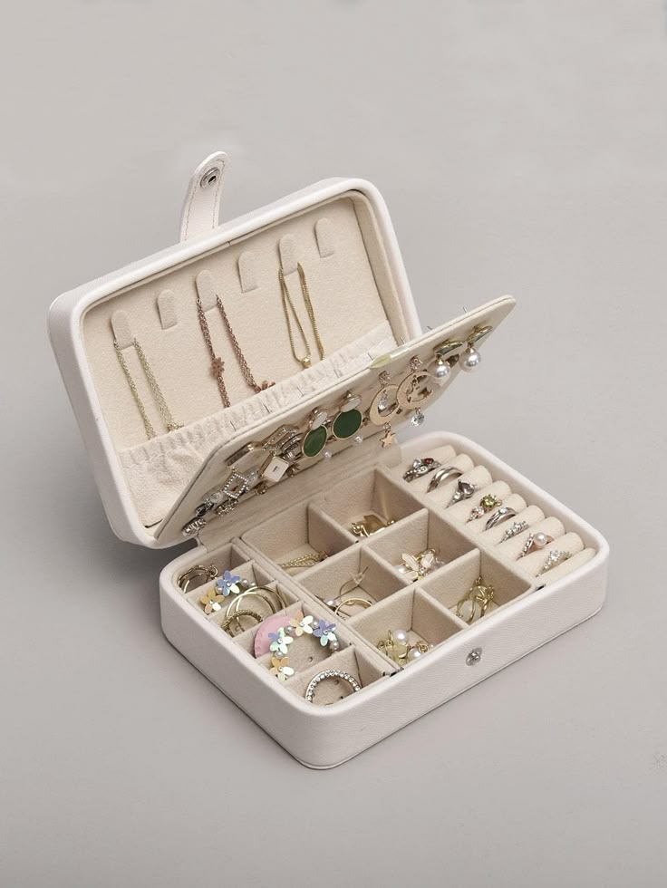 Blush Velvet Luxe Jewelry Organizer Box