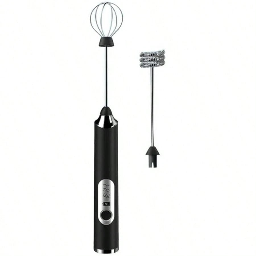 2-in-1 Rechargeable Electric Coffee Beater & Milk Frother | Handheld Foamer for Cappuccino, Latte & More