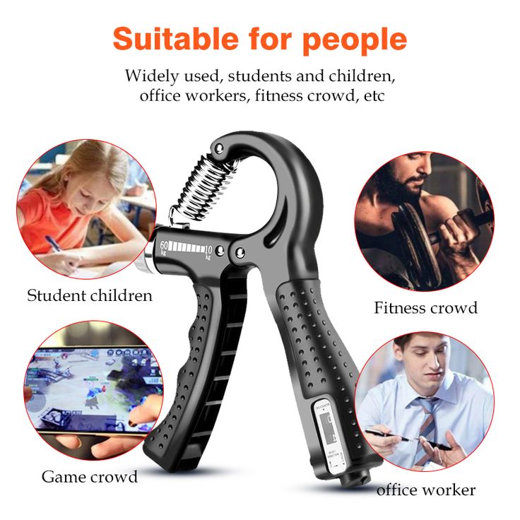 Automatic Hand Gripper with Counter – Adjustable Strength Trainer
