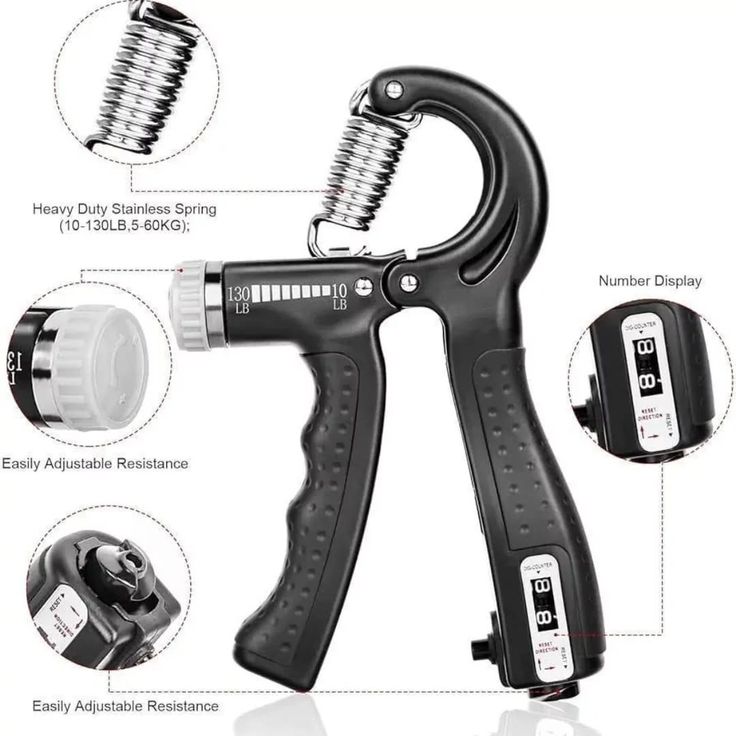 Automatic Hand Gripper with Counter – Adjustable Strength Trainer