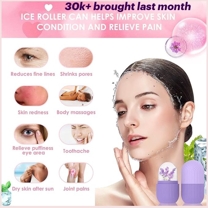 Ice Roller | Face Massager for Puffiness, Pores & Dark Circles