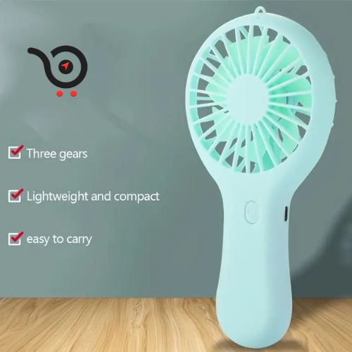 Mini USB Rechargeable Handheld Fan Ultra Quiet, Lightweight & Portable Ideal for Home Office, Travel & Outdoor Use