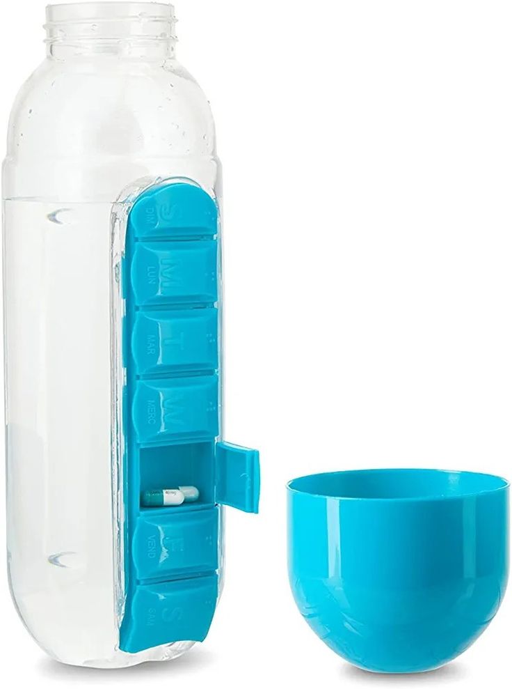 Pill Organizer Water Bottle – 20 oz