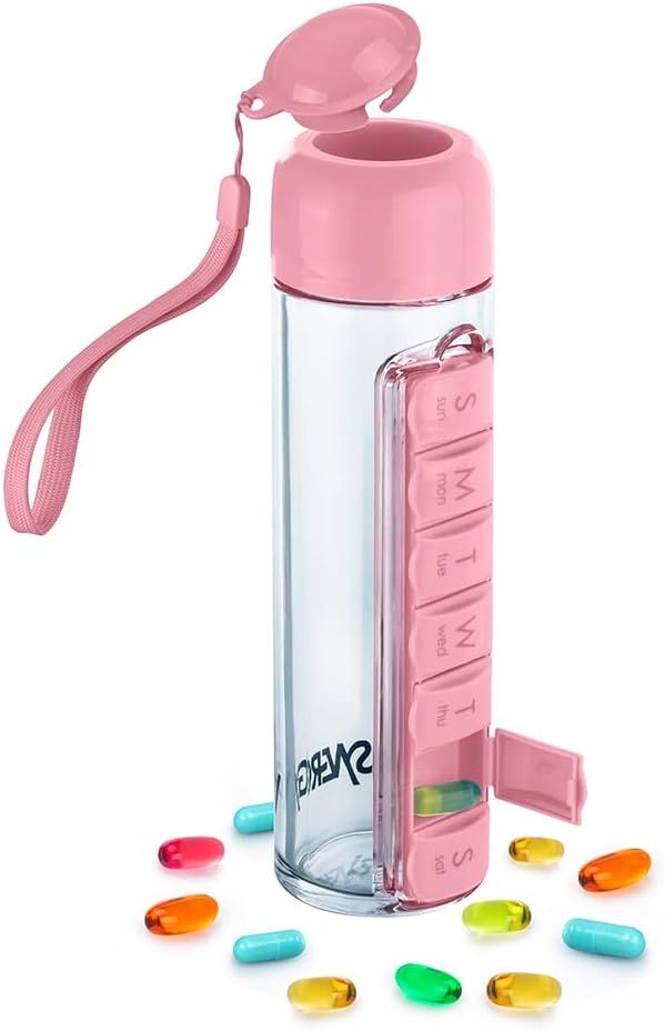 Pill Organizer Water Bottle – 20 oz