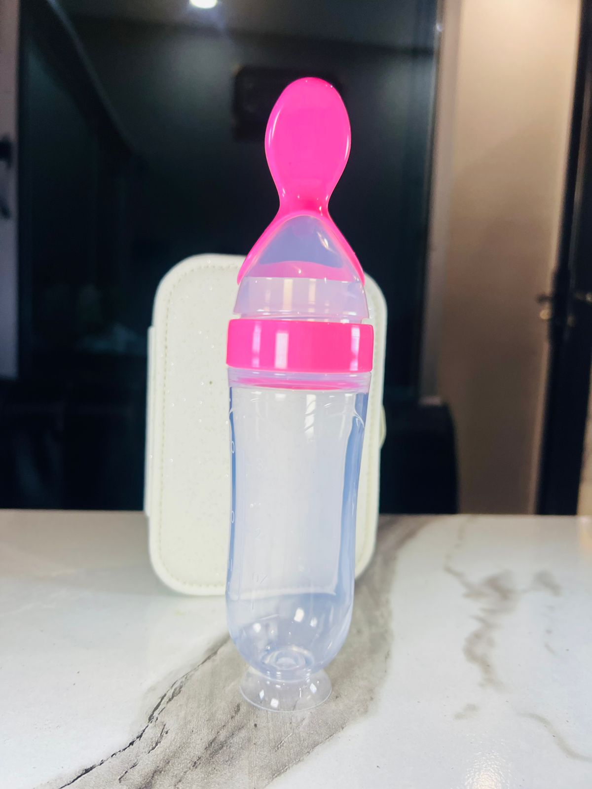 Baby Spoon Feeder Bottle | BPA-Free | Soft Silicone Feeding