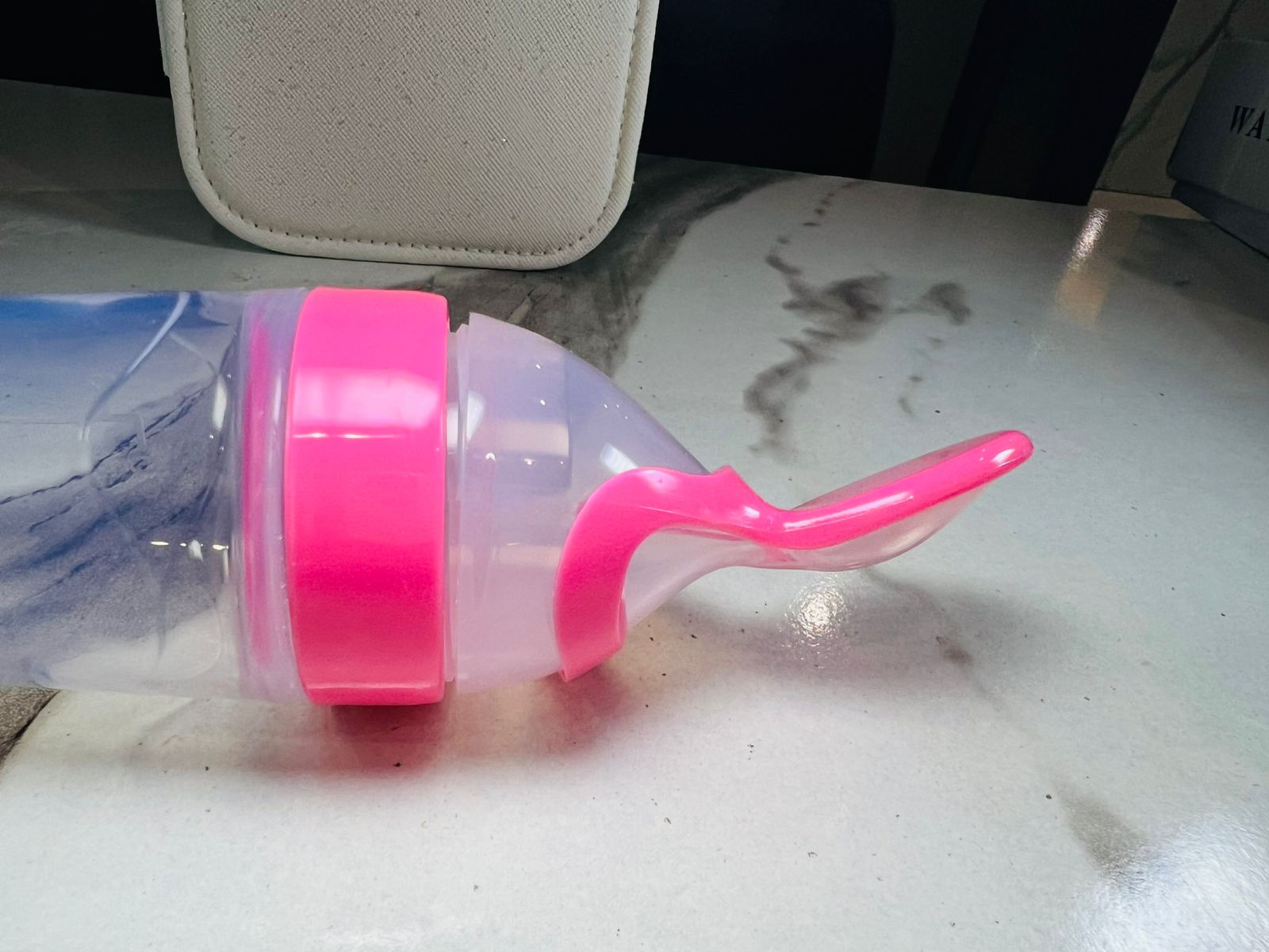 Baby Spoon Feeder Bottle | BPA-Free | Soft Silicone Feeding