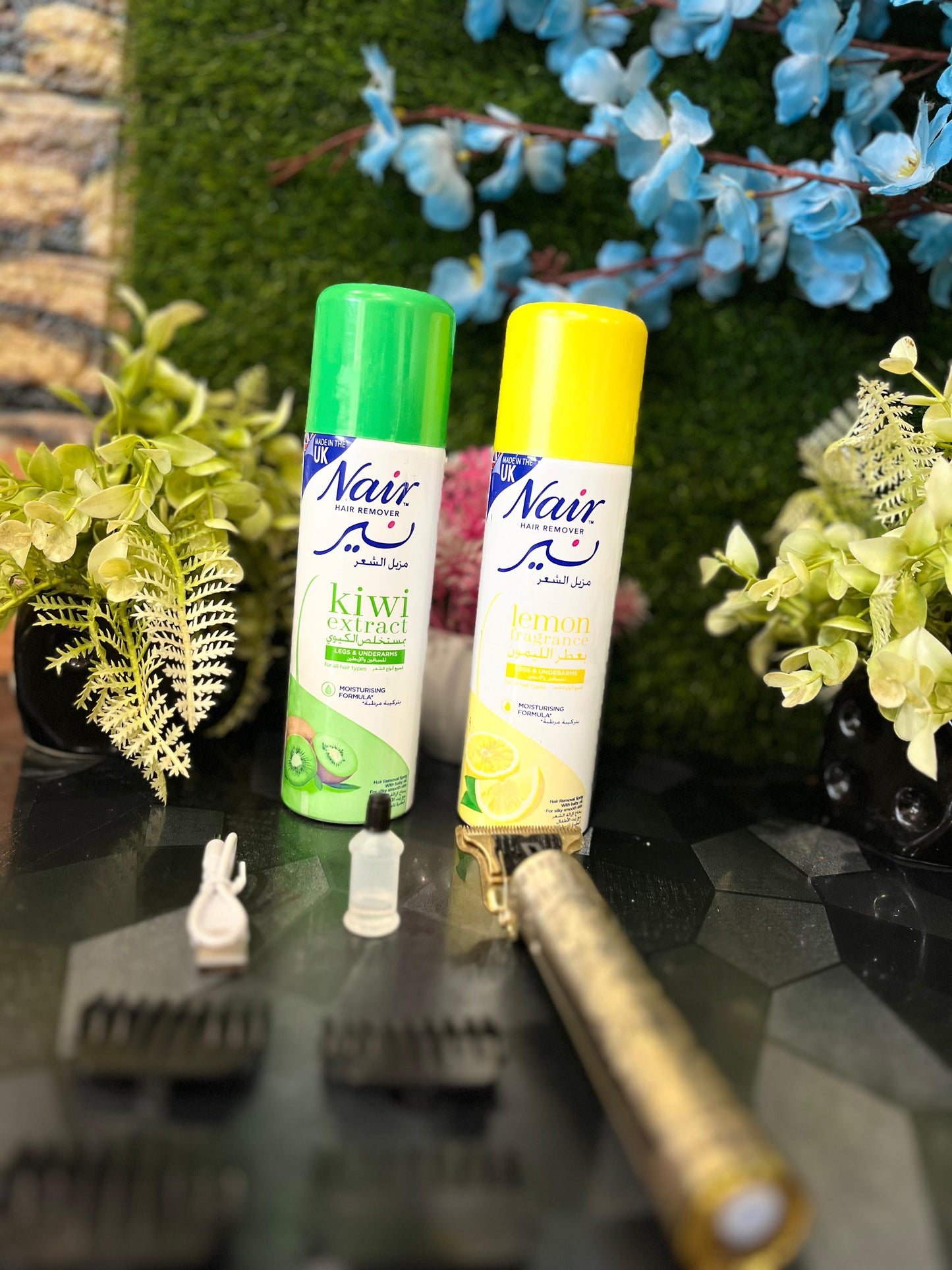 SmoothStyle Grooming Combo – T9 Dragon Trimmer + Nair Hair Removal Spray (2 Flavors)