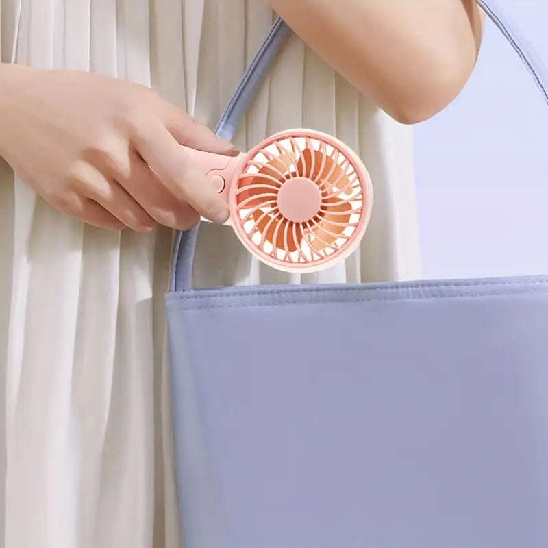 Portable Mini Fan Handheld Battery-Powered Cooling for Travel  Outdoors
